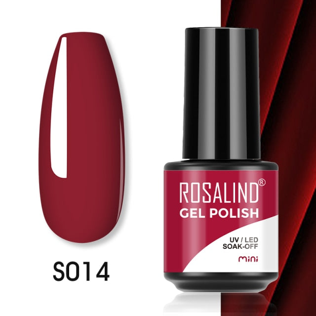 ROSALIND Gel Polish Plastic Bottle Hybrid Varnishes All For Manicure Nails Art Base Top Coat UV Vernis Semi Permanent Gellak