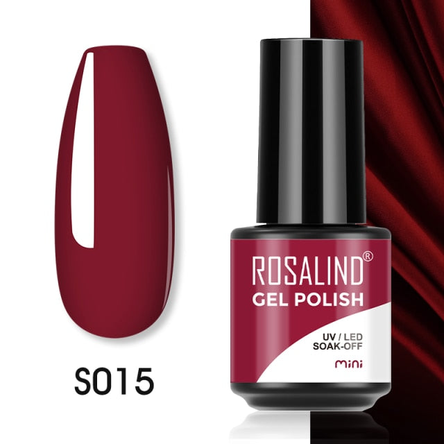 ROSALIND Gel Polish Plastic Bottle Hybrid Varnishes All For Manicure Nails Art Base Top Coat UV Vernis Semi Permanent Gellak