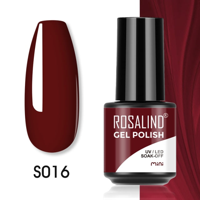 ROSALIND Gel Polish Plastic Bottle Hybrid Varnishes All For Manicure Nails Art Base Top Coat UV Vernis Semi Permanent Gellak