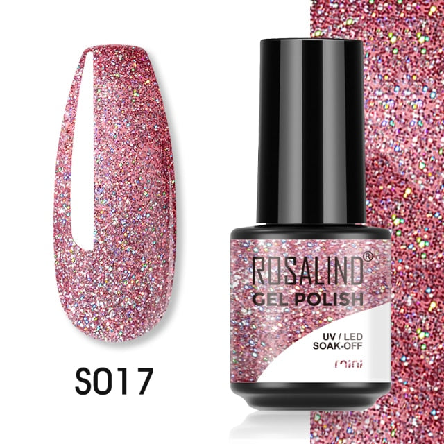 ROSALIND Gel Polish Plastic Bottle Hybrid Varnishes All For Manicure Nails Art Base Top Coat UV Vernis Semi Permanent Gellak