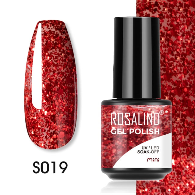 ROSALIND Gel Polish Plastic Bottle Hybrid Varnishes All For Manicure Nails Art Base Top Coat UV Vernis Semi Permanent Gellak