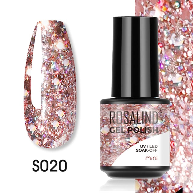 ROSALIND Gel Polish Plastic Bottle Hybrid Varnishes All For Manicure Nails Art Base Top Coat UV Vernis Semi Permanent Gellak