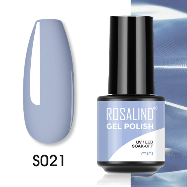 ROSALIND Gel Polish Plastic Bottle Hybrid Varnishes All For Manicure Nails Art Base Top Coat UV Vernis Semi Permanent Gellak