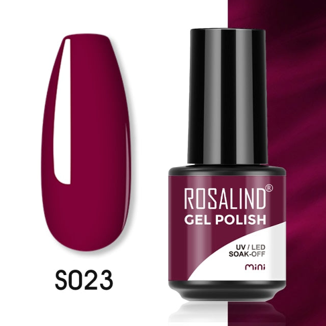 ROSALIND Gel Polish Plastic Bottle Hybrid Varnishes All For Manicure Nails Art Base Top Coat UV Vernis Semi Permanent Gellak