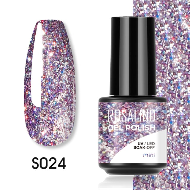 ROSALIND Gel Polish Plastic Bottle Hybrid Varnishes All For Manicure Nails Art Base Top Coat UV Vernis Semi Permanent Gellak