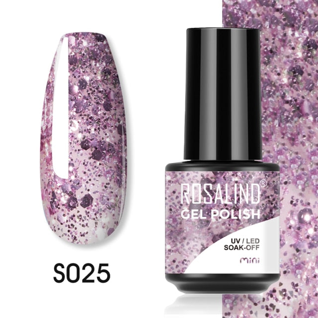 ROSALIND Gel Polish Plastic Bottle Hybrid Varnishes All For Manicure Nails Art Base Top Coat UV Vernis Semi Permanent Gellak