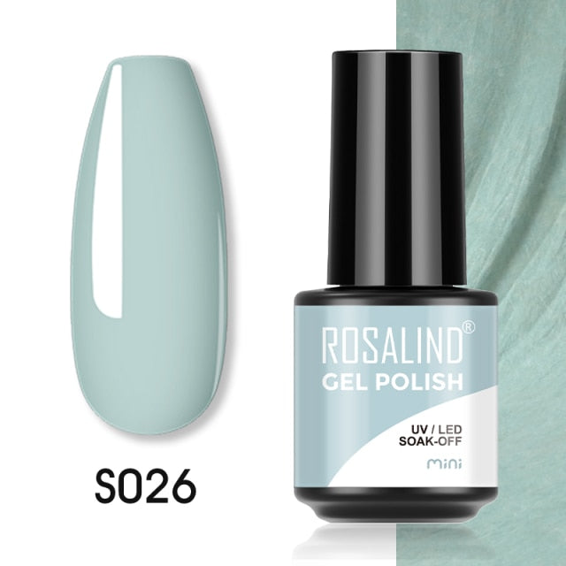 ROSALIND Gel Polish Plastic Bottle Hybrid Varnishes All For Manicure Nails Art Base Top Coat UV Vernis Semi Permanent Gellak