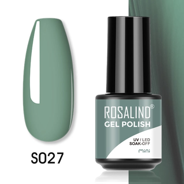 ROSALIND Gel Polish Plastic Bottle Hybrid Varnishes All For Manicure Nails Art Base Top Coat UV Vernis Semi Permanent Gellak