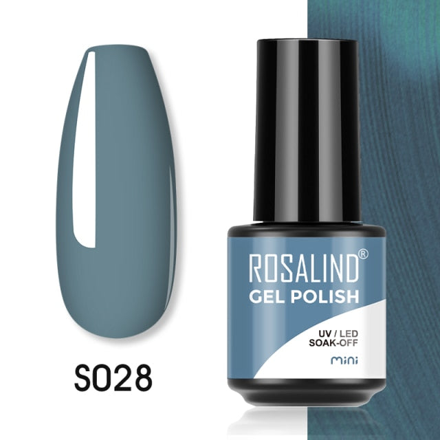 ROSALIND Gel Polish Plastic Bottle Hybrid Varnishes All For Manicure Nails Art Base Top Coat UV Vernis Semi Permanent Gellak