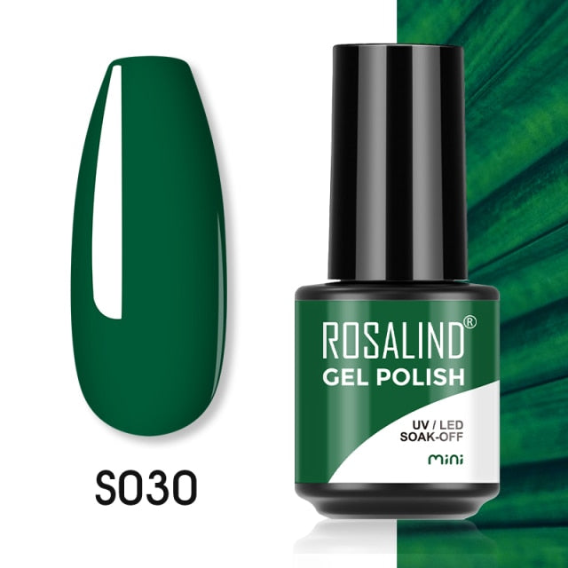 ROSALIND Gel Polish Plastic Bottle Hybrid Varnishes All For Manicure Nails Art Base Top Coat UV Vernis Semi Permanent Gellak