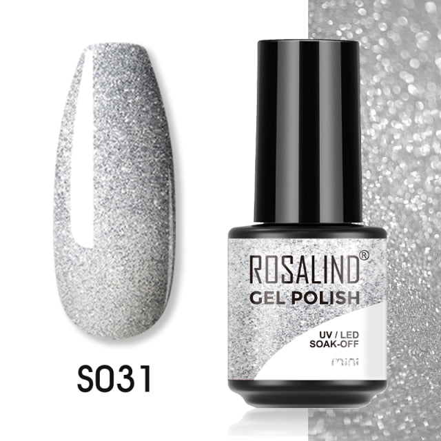 ROSALIND Gel Polish Plastic Bottle Hybrid Varnishes All For Manicure Nails Art Base Top Coat UV Vernis Semi Permanent Gellak