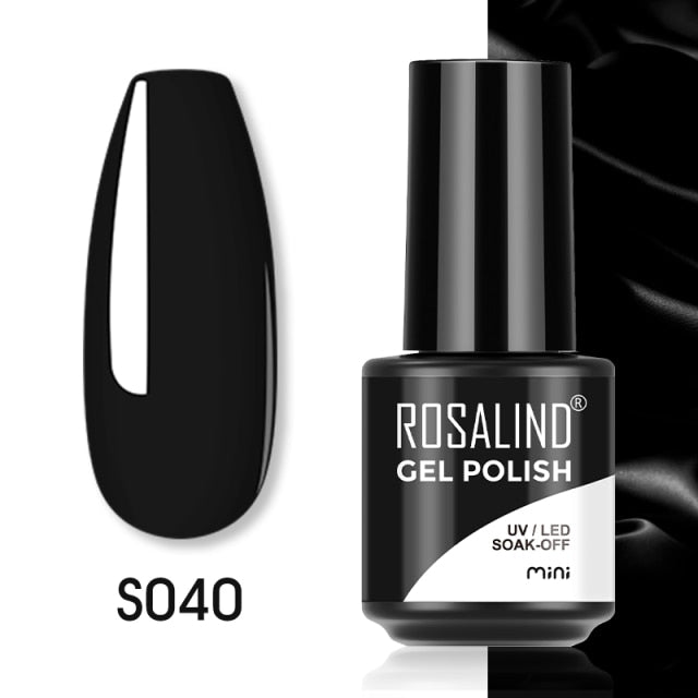 ROSALIND Gel Polish Plastic Bottle Hybrid Varnishes All For Manicure Nails Art Base Top Coat UV Vernis Semi Permanent Gellak