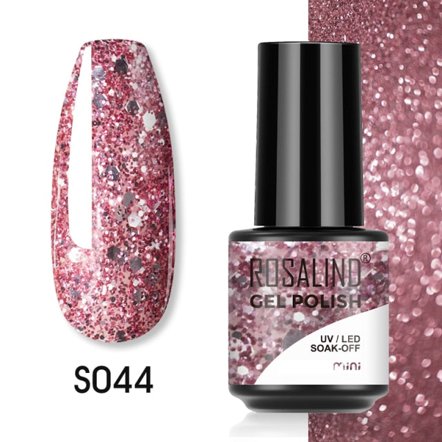 ROSALIND Gel Polish Plastic Bottle Hybrid Varnishes All For Manicure Nails Art Base Top Coat UV Vernis Semi Permanent Gellak