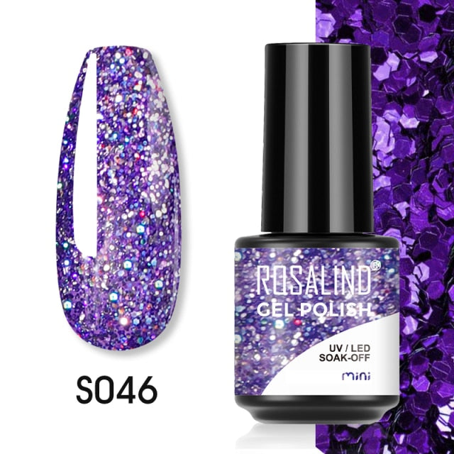 ROSALIND Gel Polish Plastic Bottle Hybrid Varnishes All For Manicure Nails Art Base Top Coat UV Vernis Semi Permanent Gellak