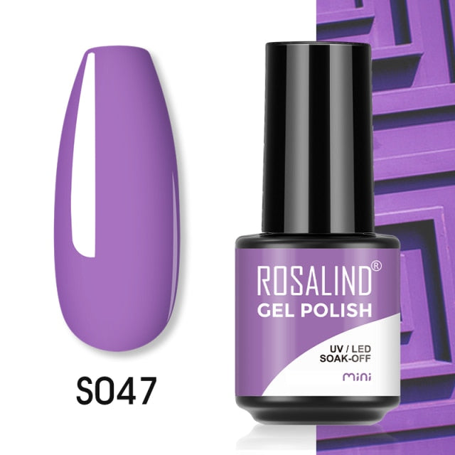 ROSALIND Gel Polish Plastic Bottle Hybrid Varnishes All For Manicure Nails Art Base Top Coat UV Vernis Semi Permanent Gellak