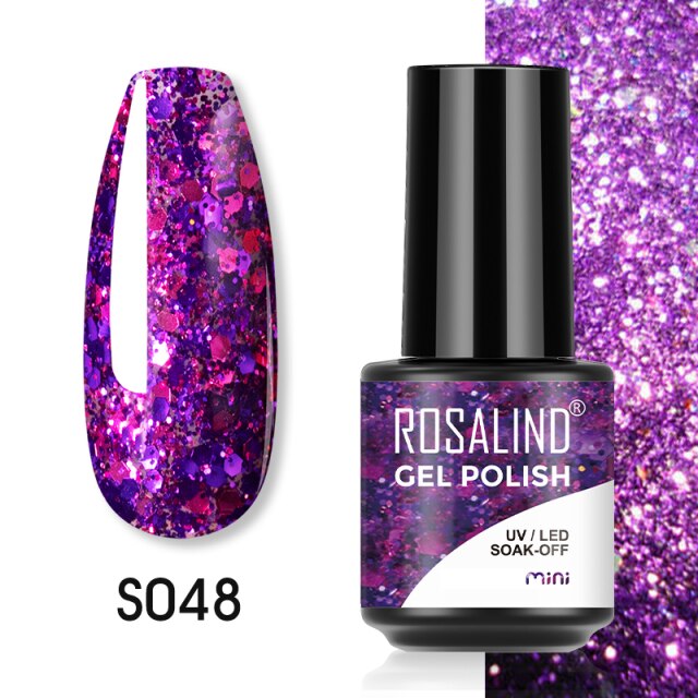 ROSALIND Gel Polish Plastic Bottle Hybrid Varnishes All For Manicure Nails Art Base Top Coat UV Vernis Semi Permanent Gellak