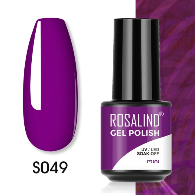 ROSALIND Gel Polish Plastic Bottle Hybrid Varnishes All For Manicure Nails Art Base Top Coat UV Vernis Semi Permanent Gellak
