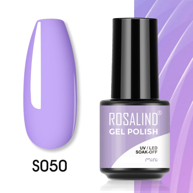 ROSALIND Gel Polish Plastic Bottle Hybrid Varnishes All For Manicure Nails Art Base Top Coat UV Vernis Semi Permanent Gellak