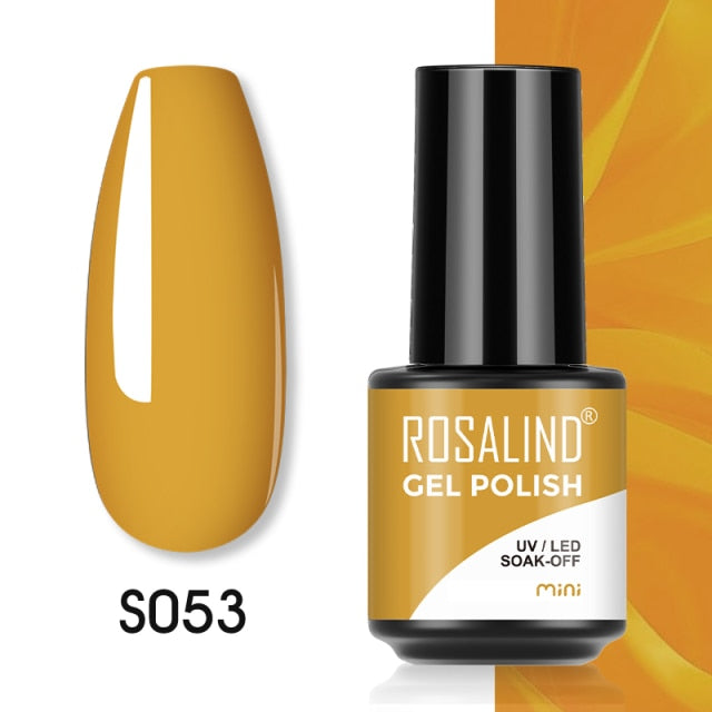 ROSALIND Gel Polish Plastic Bottle Hybrid Varnishes All For Manicure Nails Art Base Top Coat UV Vernis Semi Permanent Gellak