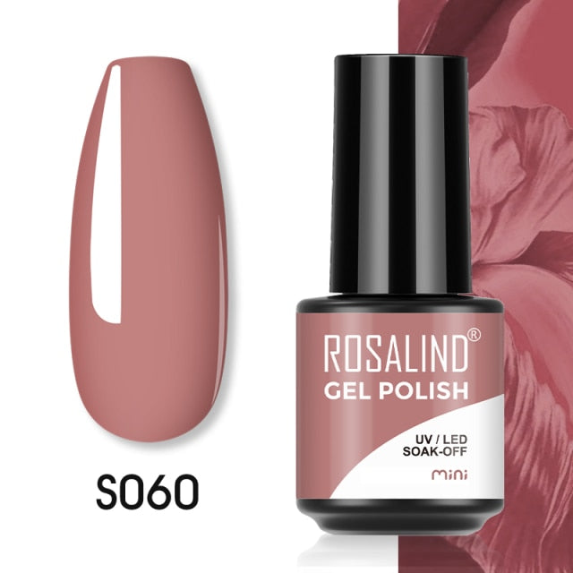 ROSALIND Gel Polish Plastic Bottle Hybrid Varnishes All For Manicure Nails Art Base Top Coat UV Vernis Semi Permanent Gellak