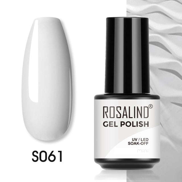 ROSALIND Gel Polish Plastic Bottle Hybrid Varnishes All For Manicure Nails Art Base Top Coat UV Vernis Semi Permanent Gellak
