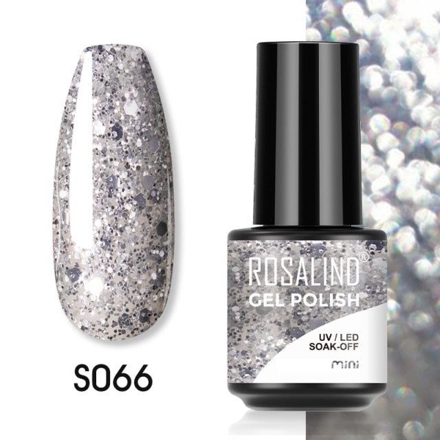 ROSALIND Gel Polish Plastic Bottle Hybrid Varnishes All For Manicure Nails Art Base Top Coat UV Vernis Semi Permanent Gellak