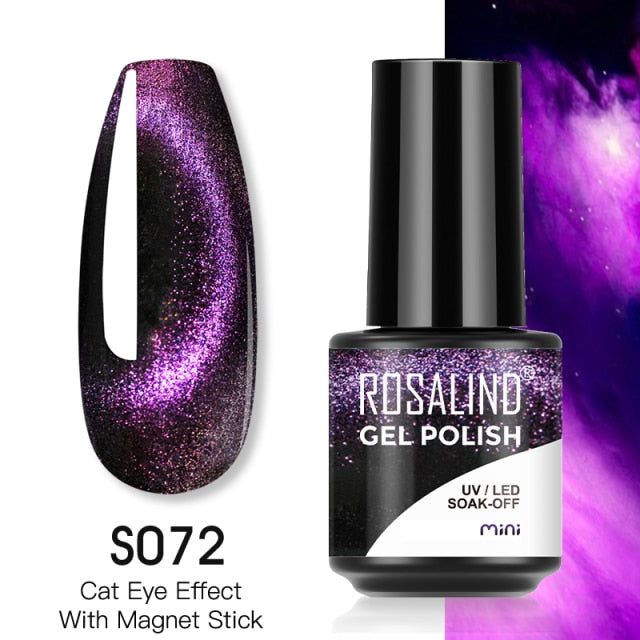 ROSALIND Gel Polish Plastic Bottle Hybrid Varnishes All For Manicure Nails Art Base Top Coat UV Vernis Semi Permanent Gellak