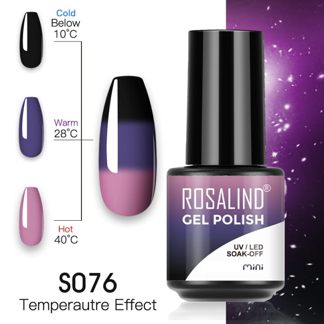 ROSALIND Gel Polish Plastic Bottle Hybrid Varnishes All For Manicure Nails Art Base Top Coat UV Vernis Semi Permanent Gellak