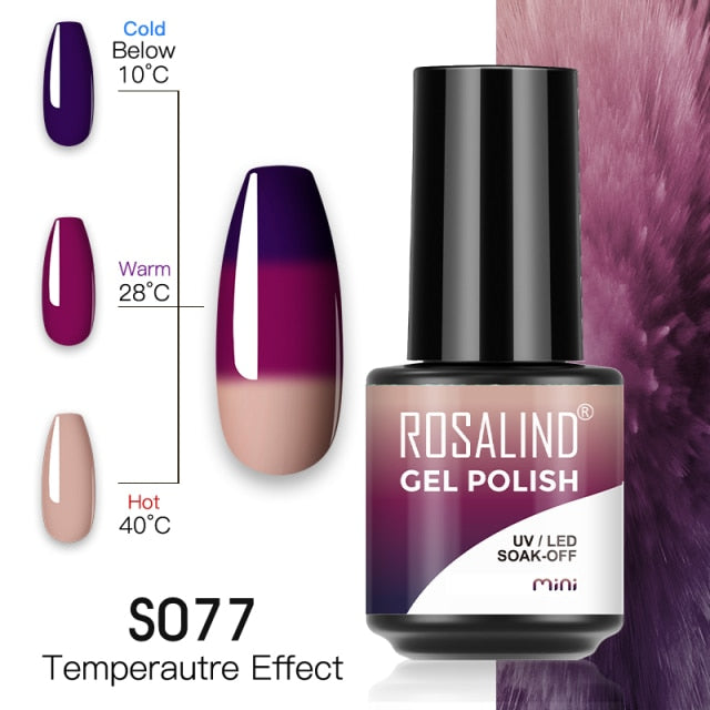 ROSALIND Gel Polish Plastic Bottle Hybrid Varnishes All For Manicure Nails Art Base Top Coat UV Vernis Semi Permanent Gellak