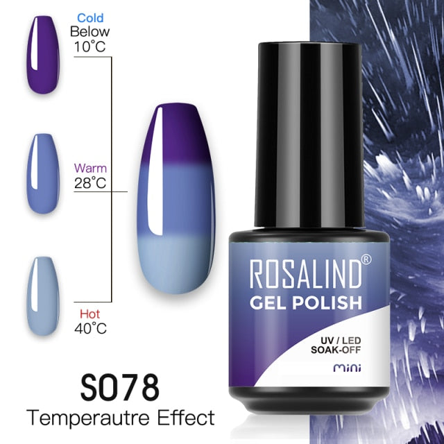 ROSALIND Gel Polish Plastic Bottle Hybrid Varnishes All For Manicure Nails Art Base Top Coat UV Vernis Semi Permanent Gellak