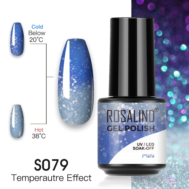 ROSALIND Gel Polish Plastic Bottle Hybrid Varnishes All For Manicure Nails Art Base Top Coat UV Vernis Semi Permanent Gellak