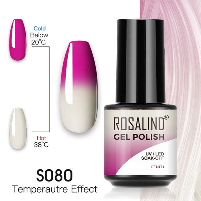 ROSALIND Gel Polish Plastic Bottle Hybrid Varnishes All For Manicure Nails Art Base Top Coat UV Vernis Semi Permanent Gellak