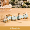 Christmas Wooden Train Merry Christmas Ornaments Christmas Decorations For Home Table 2021 Noel Navidad Xmas Gifts New Year 2022