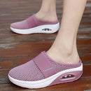 2022 Women Sandals Fashion Wedges Platform Shoes Female Slides Slippers Breathable Mesh Lightweight Ladies Footwear