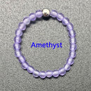 Bohemian Handmade Natural Stone Rings Women with Stainless Steel Bead Multi Color Stretch Rope Party Gifts Ring Adjustable 2020