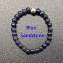 Bohemian Handmade Natural Stone Rings Women with Stainless Steel Bead Multi Color Stretch Rope Party Gifts Ring Adjustable 2020