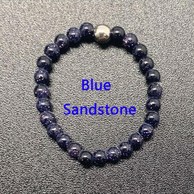 Bohemian Handmade Natural Stone Rings Women with Stainless Steel Bead Multi Color Stretch Rope Party Gifts Ring Adjustable 2020