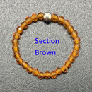 Bohemian Handmade Natural Stone Rings Women with Stainless Steel Bead Multi Color Stretch Rope Party Gifts Ring Adjustable 2020