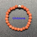 Bohemian Handmade Natural Stone Rings Women with Stainless Steel Bead Multi Color Stretch Rope Party Gifts Ring Adjustable 2020