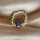 Bohemian Handmade Natural Stone Rings Women with Stainless Steel Bead Multi Color Stretch Rope Party Gifts Ring Adjustable 2020