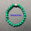 Bohemian Handmade Natural Stone Rings Women with Stainless Steel Bead Multi Color Stretch Rope Party Gifts Ring Adjustable 2020