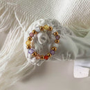 Bohemian Handmade Natural Stone Rings Women with Stainless Steel Bead Multi Color Stretch Rope Party Gifts Ring Adjustable 2020