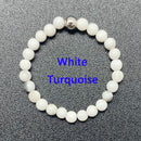 Bohemian Handmade Natural Stone Rings Women with Stainless Steel Bead Multi Color Stretch Rope Party Gifts Ring Adjustable 2020