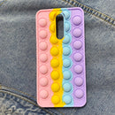 Redmi Note 9 Pro 9S 7 8 Pro Push Pop Bubble Fidget Toy Case Soft Cover for Redmi 9 9T 9C 9A Mi Poco X3 M3 Sensory Stress Reliver