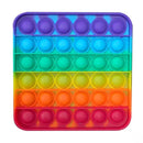 Pop Fidget Reliver Stress Toys Rainbow Push Bubble Antistress Its Toys Adult Children Simple Dimple Toy To Relieve Autism