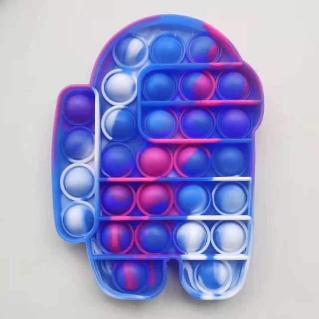 Pop Fidget Reliver Stress Toys Rainbow Push Bubble Antistress Its Toys Adult Children Simple Dimple Toy To Relieve Autism