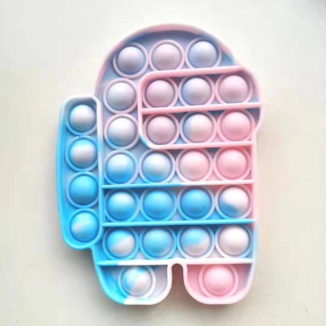 Pop Fidget Reliver Stress Toys Rainbow Push Bubble Antistress Its Toys Adult Children Simple Dimple Toy To Relieve Autism