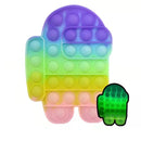 Pop Fidget Reliver Stress Toys Rainbow Push Bubble Antistress Its Toys Adult Children Simple Dimple Toy To Relieve Autism