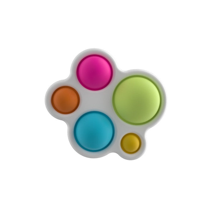 Pop Fidget Reliver Stress Toys Rainbow Push Bubble Antistress Its Toys Adult Children Simple Dimple Toy To Relieve Autism