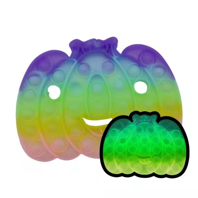 Pop Fidget Reliver Stress Toys Rainbow Push Bubble Antistress Its Toys Adult Children Simple Dimple Toy To Relieve Autism